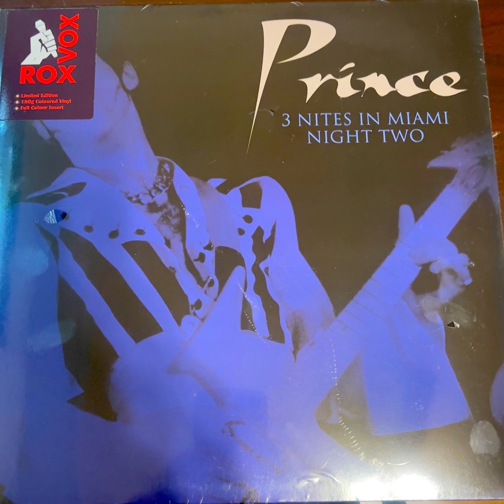 Prince 3 Nites in Miami Night Two colored vinyl sealed!